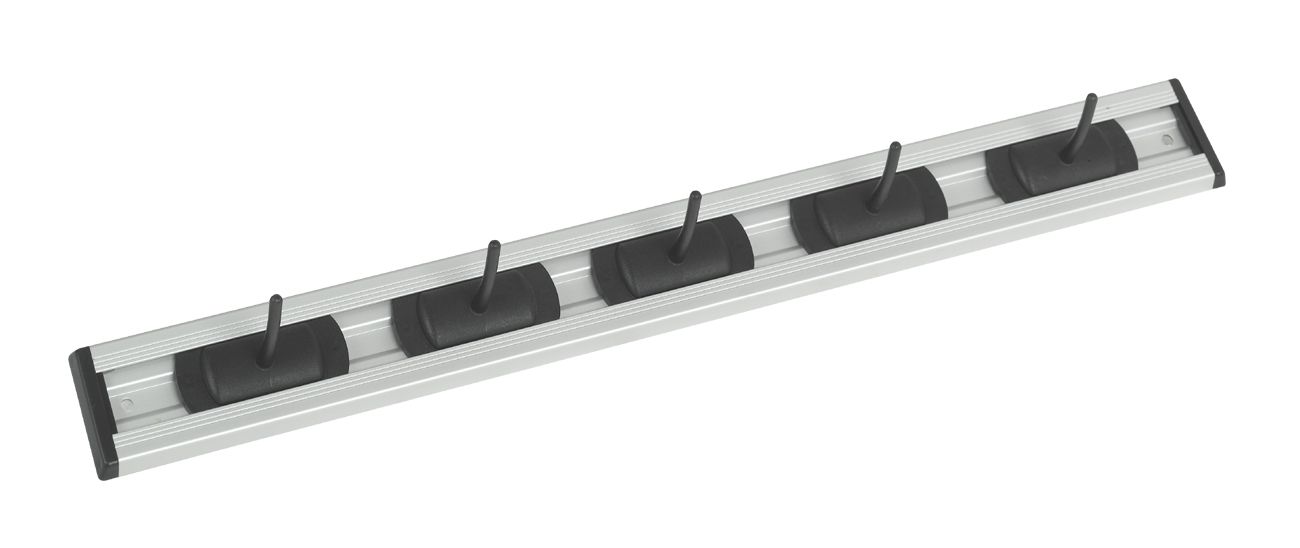 Универсальная подвесная система хранения RINGA с 5 крючками для инструментов и одежды, черная