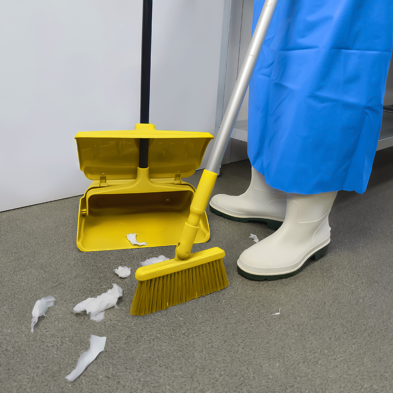 Щетка HACCPER Gamma мягкая, для подметания 200 мм, желтая