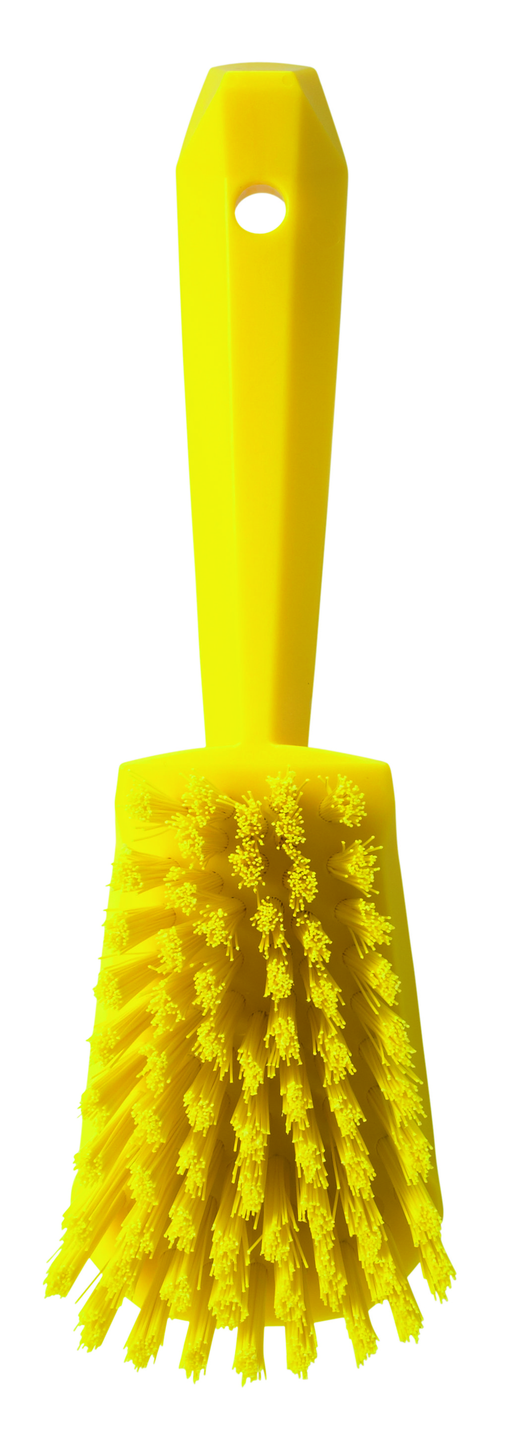 Щетка Vikan ручная для мытья с короткой ручкой жесткая, 270 мм, желтая