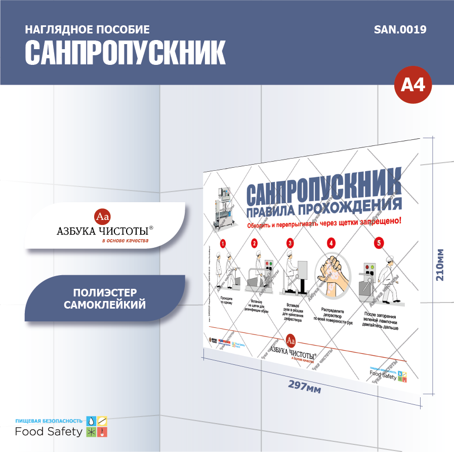 Пособие наглядное А4 №19 САНПРОПУСКНИК