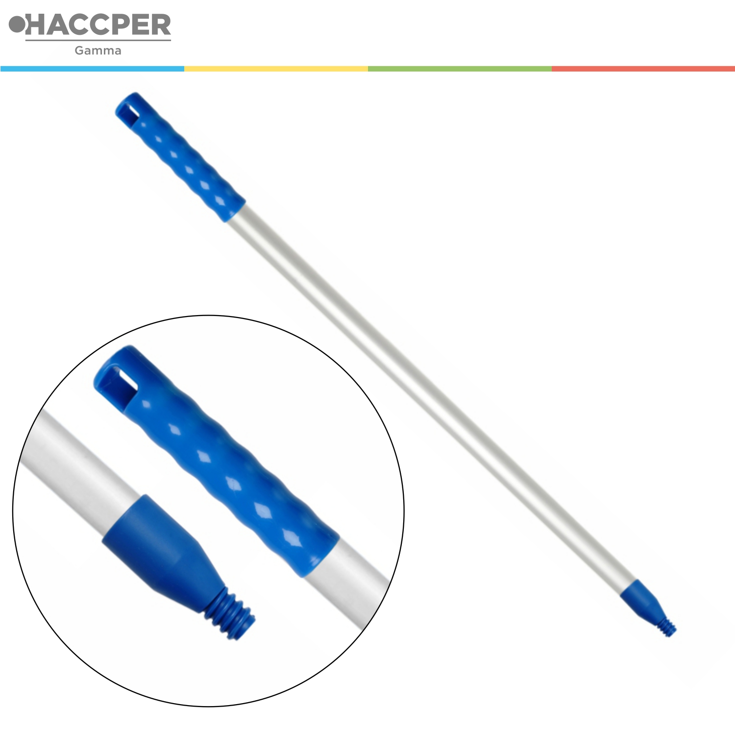 Рукоятка алюминиевая HACCPER Control Point, 750 мм, синий