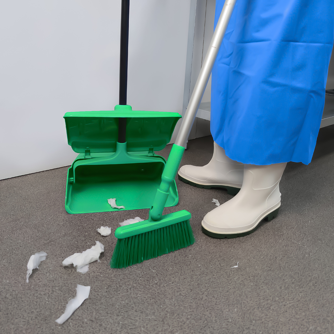 Щетка HACCPER Gamma мягкая, для подметания 200 мм, зеленая