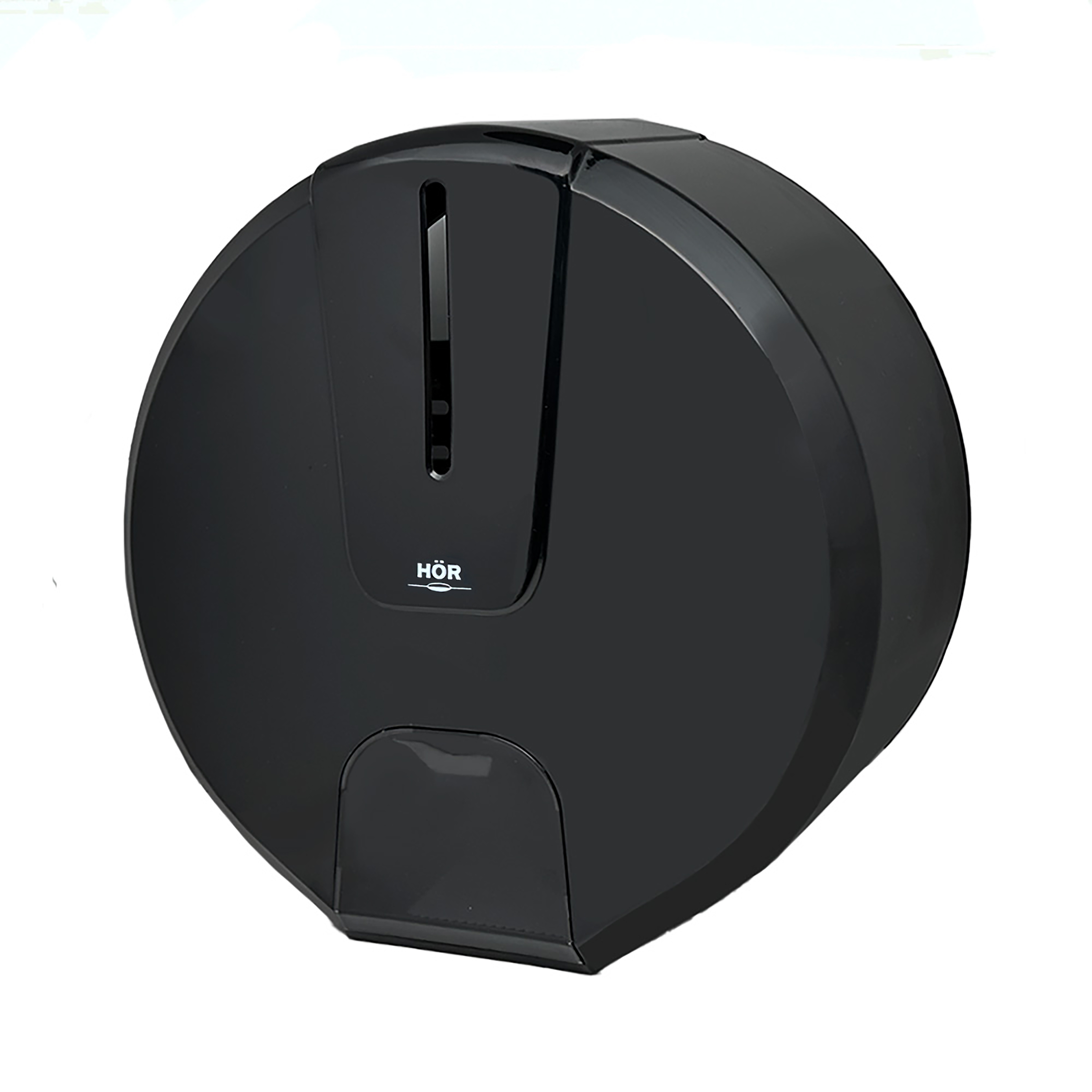 Диспенсер туалетной бумаги N1 СТАНДАРТ, корпус черный, нижнее стекло прозрачное черное