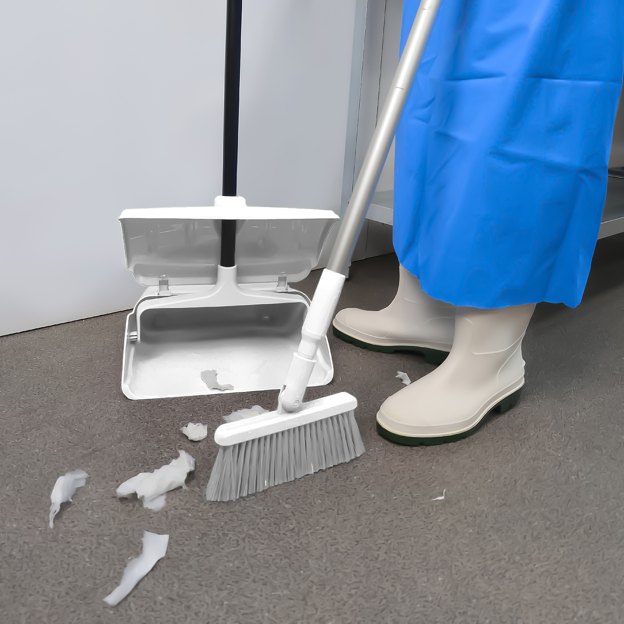 Щетка HACCPER Gamma мягкая, для подметания 200 мм, белая