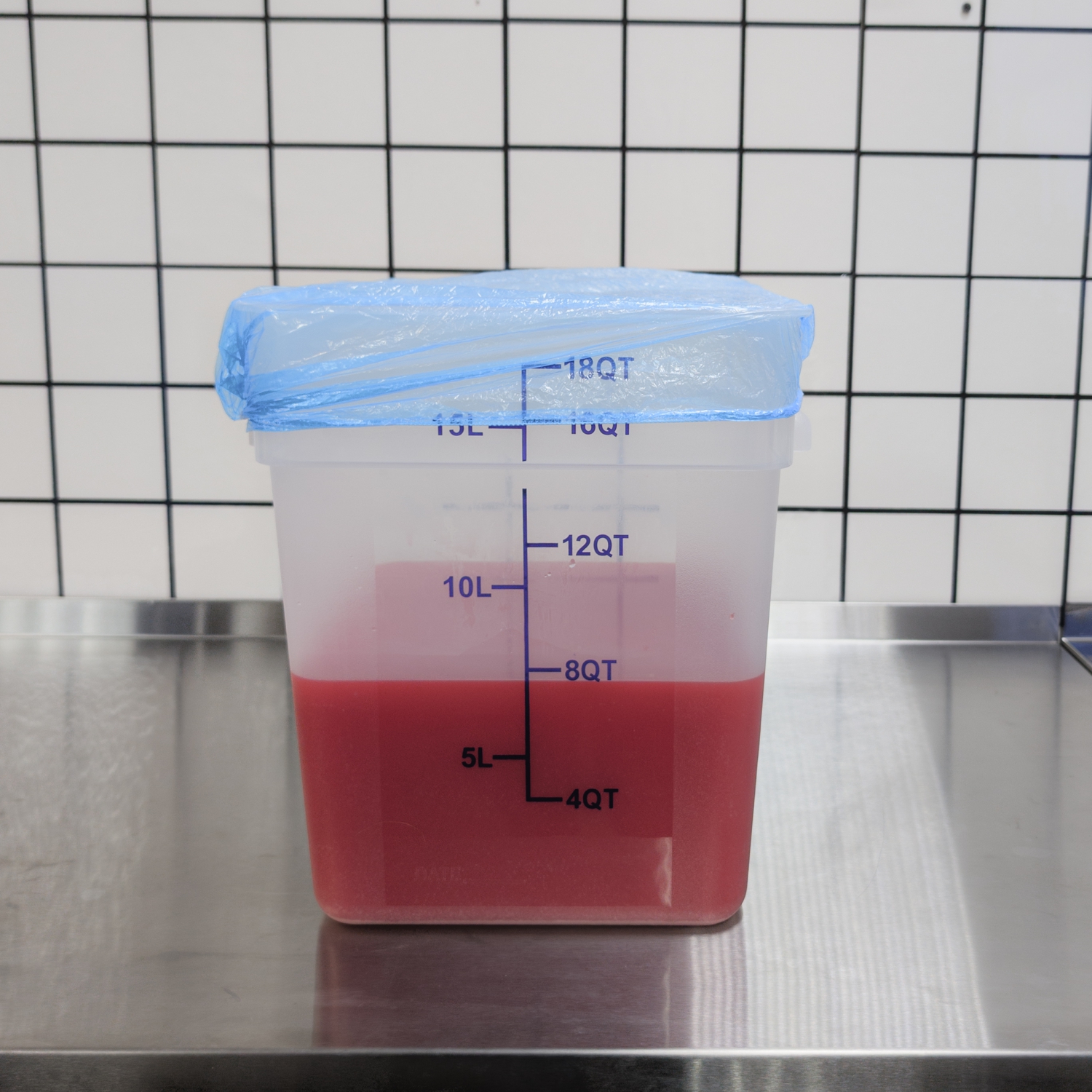 Пищевой контейнер HACCPER Gastra квадратный, с крышкой, 18 л