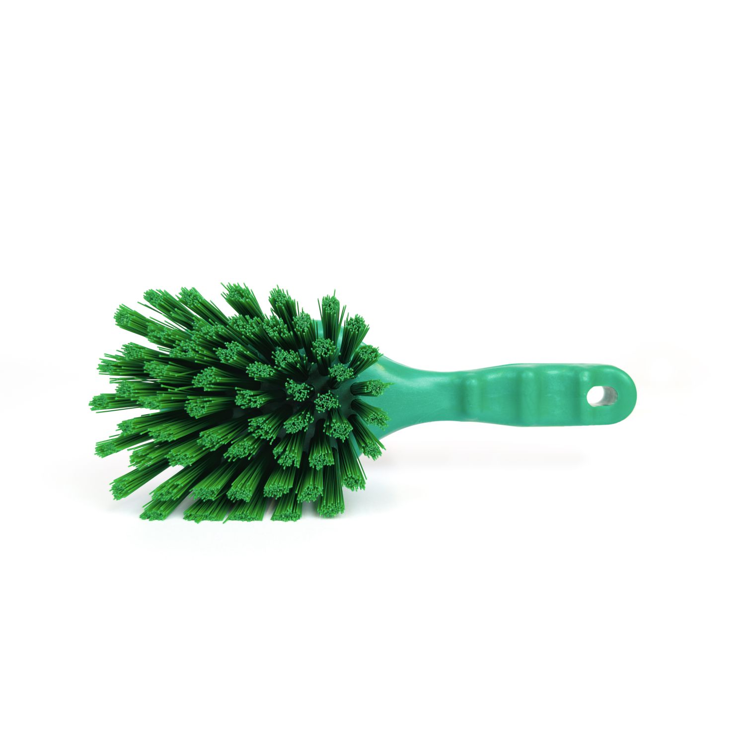 Щетка HACCPER с короткой ручкой для мытья и оттирки, жесткая, зеленая