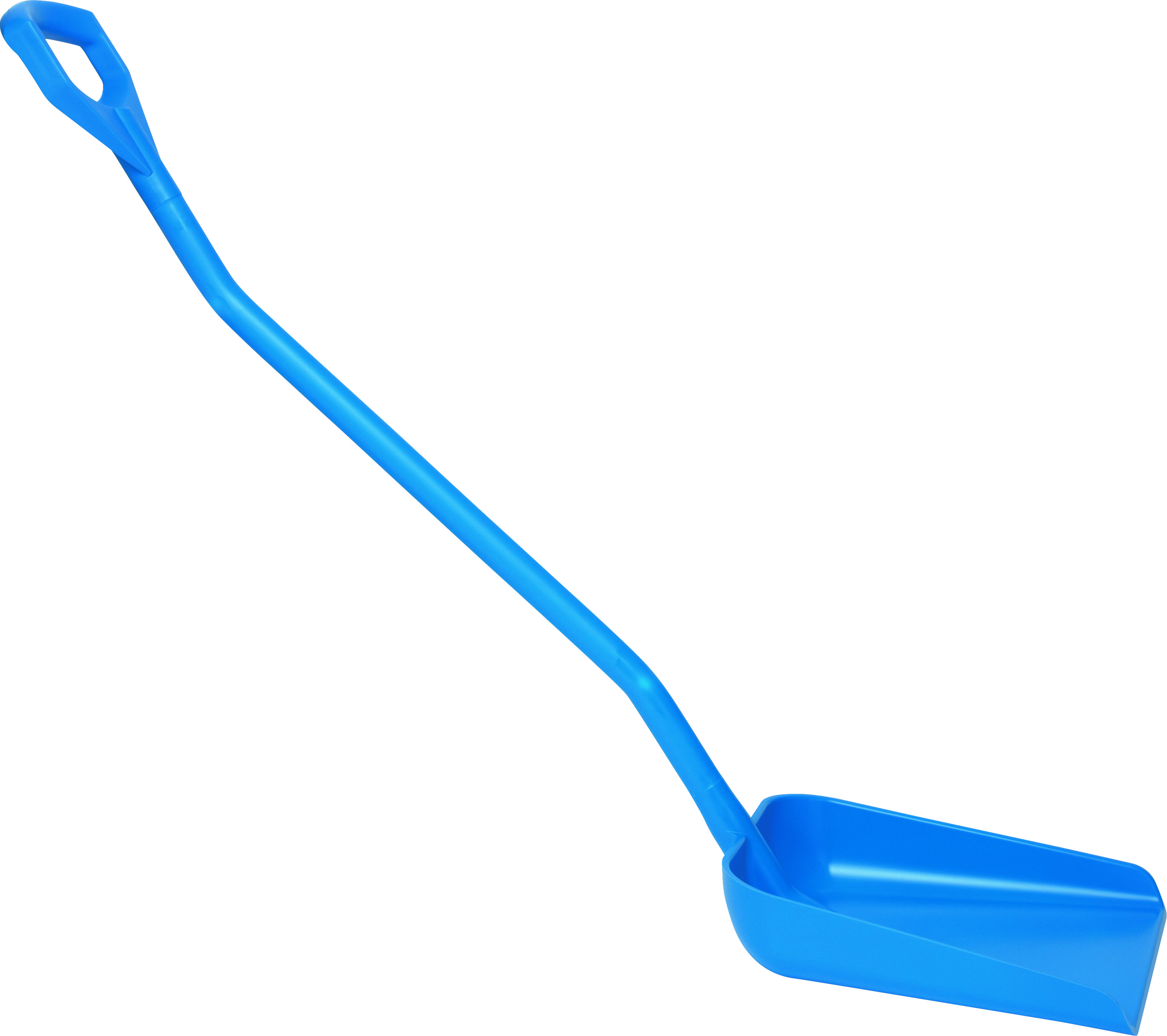 Лопата Vikan эргономичная с длинной рукояткой большая, 1310 мм, синяя