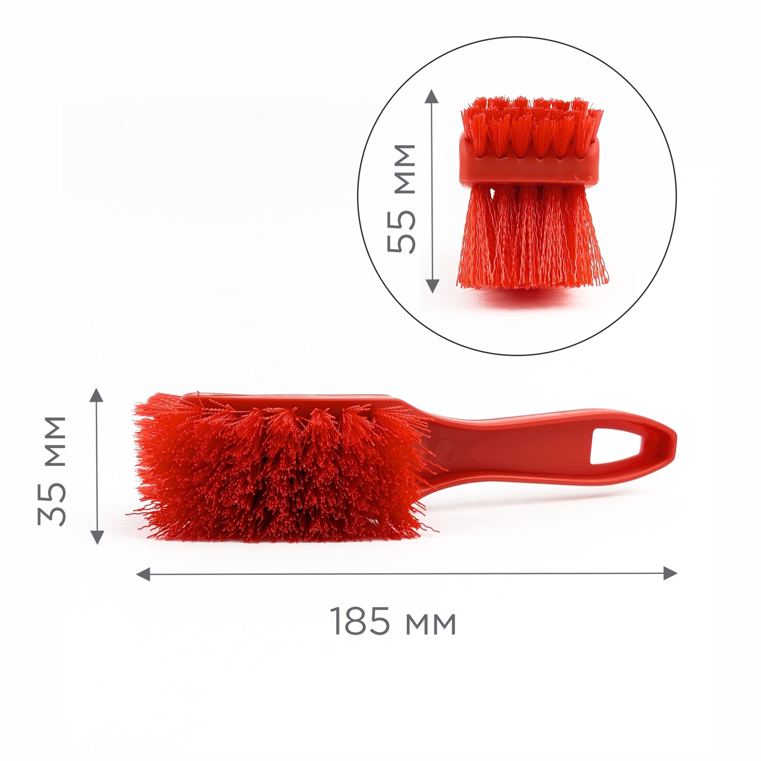 Щетка CONTROL POINT для мытья рабочих поверхностей 185 мм, красная 