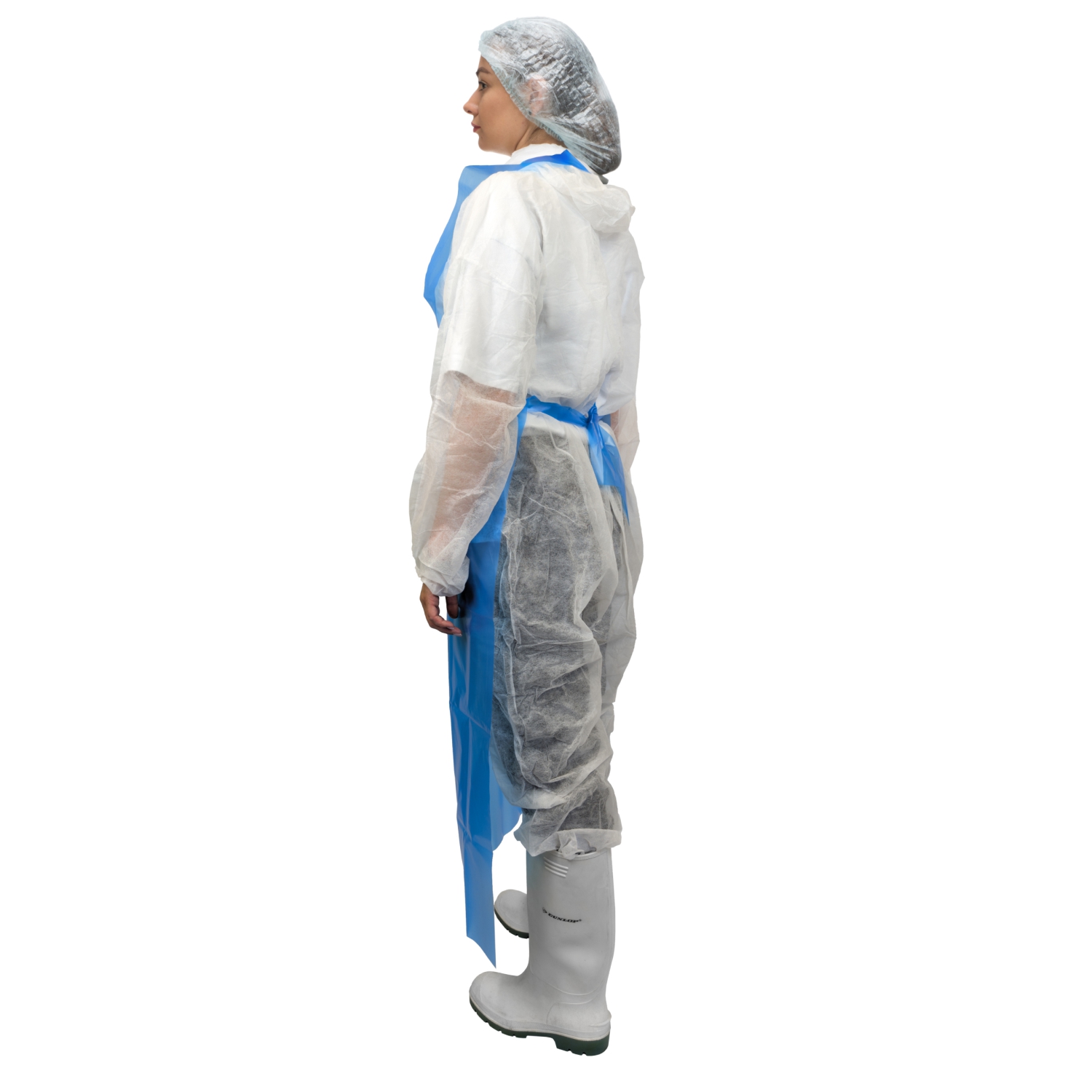 Фартук HACCPER Polytex 140 одноразовый в пластах, 1325х750 мм, 80 мкм, голубой