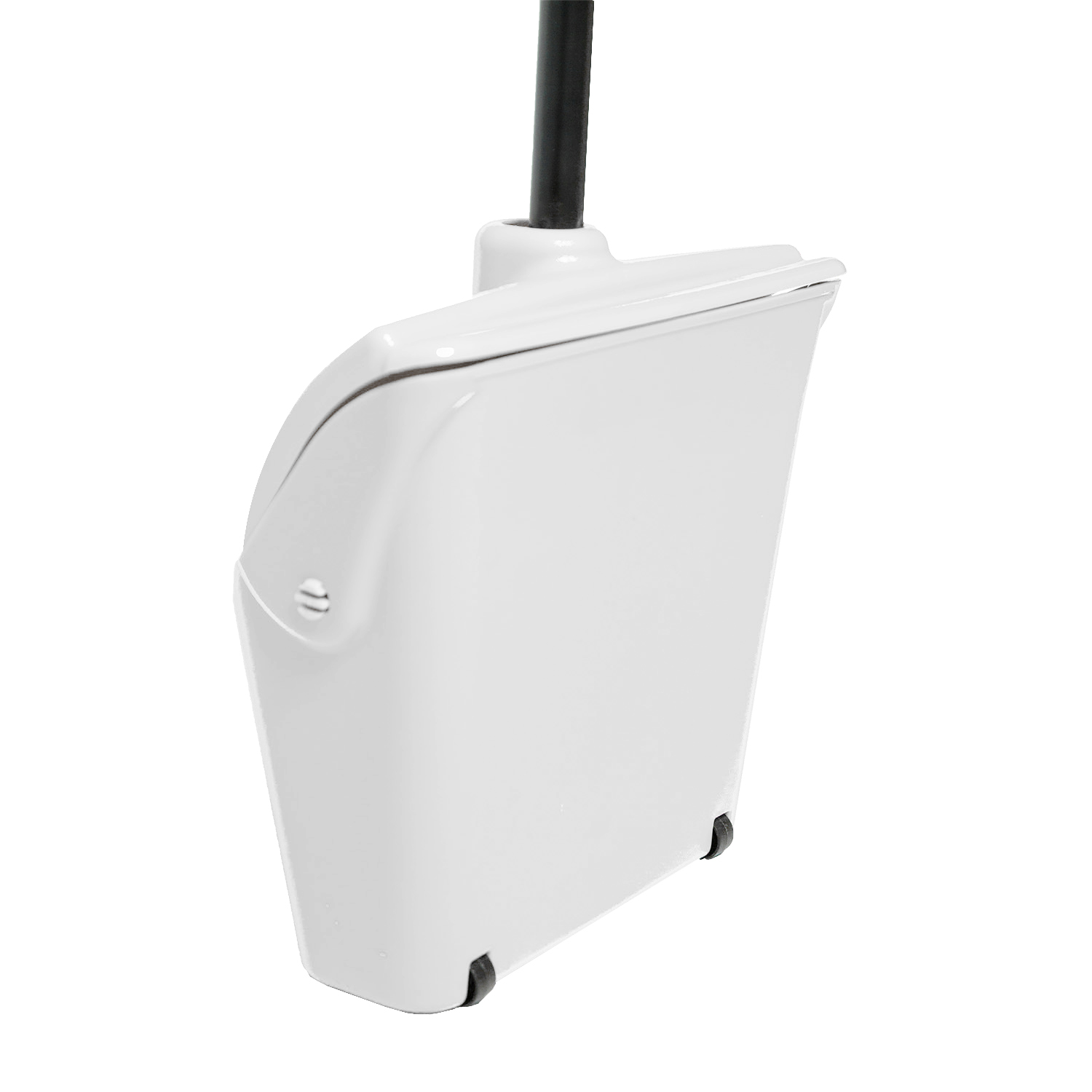 Совок-ловушка HACCPER с крышкой и фиксатором щетки, белый