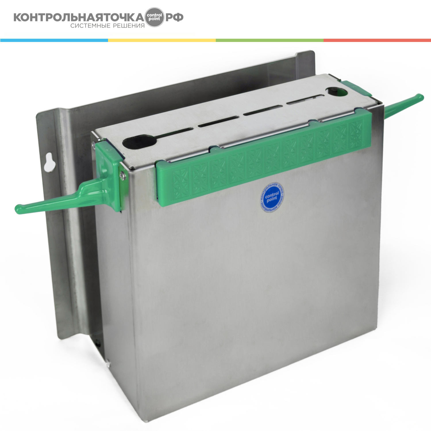Система хранения досок и ножей CONTROL POINT Index Chef нержавеющая сталь, пластик, зеленая
