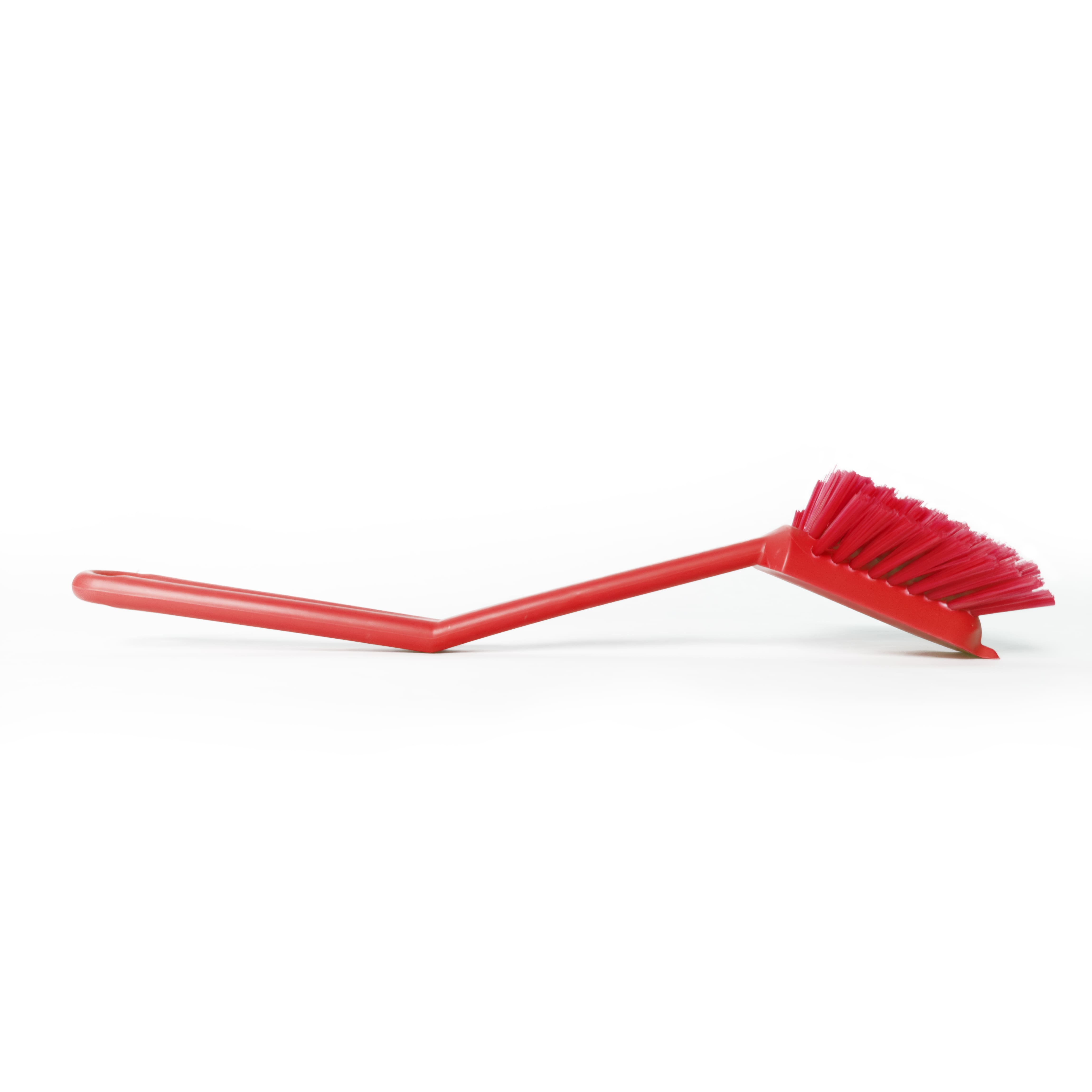 Щетка HACCPER с короткой ручкой для мытья посуды, красная