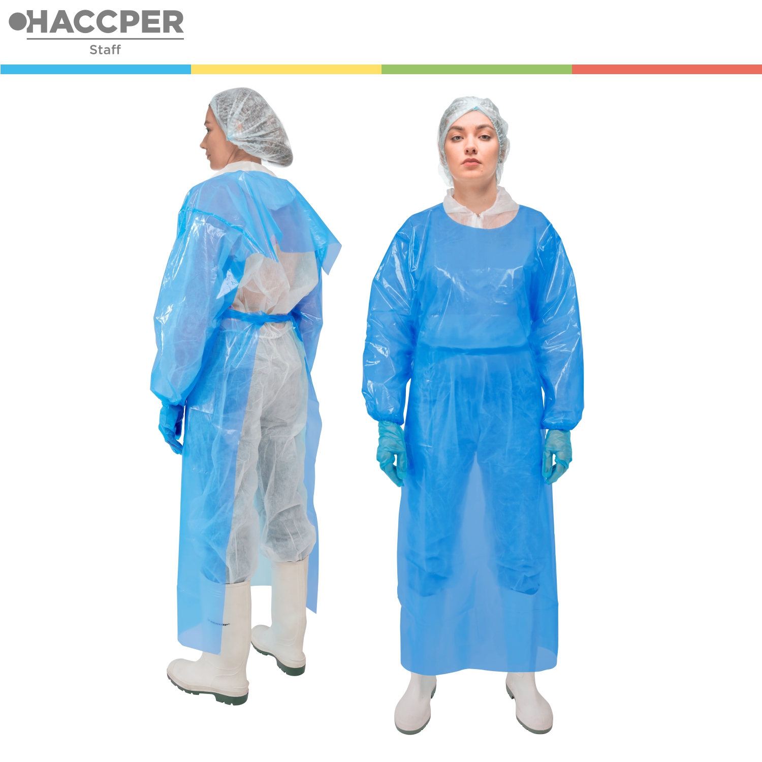 Фартук HACCPER Evatex с рукавами, размер M, 1285х870 мм,10 шт