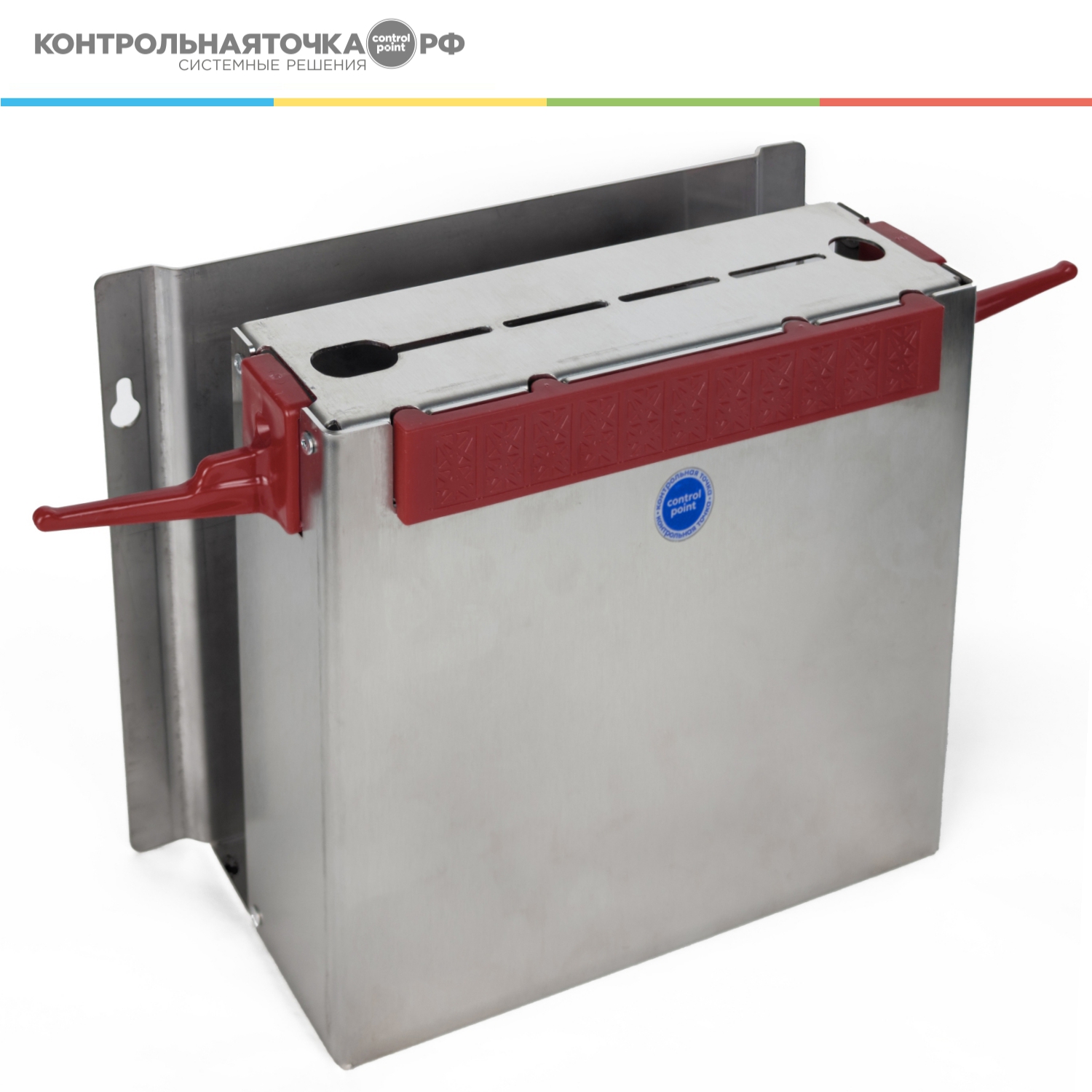 Система хранения досок и ножей CONTROL POINT Index Chef нержавеющая сталь, пластик, коричневая