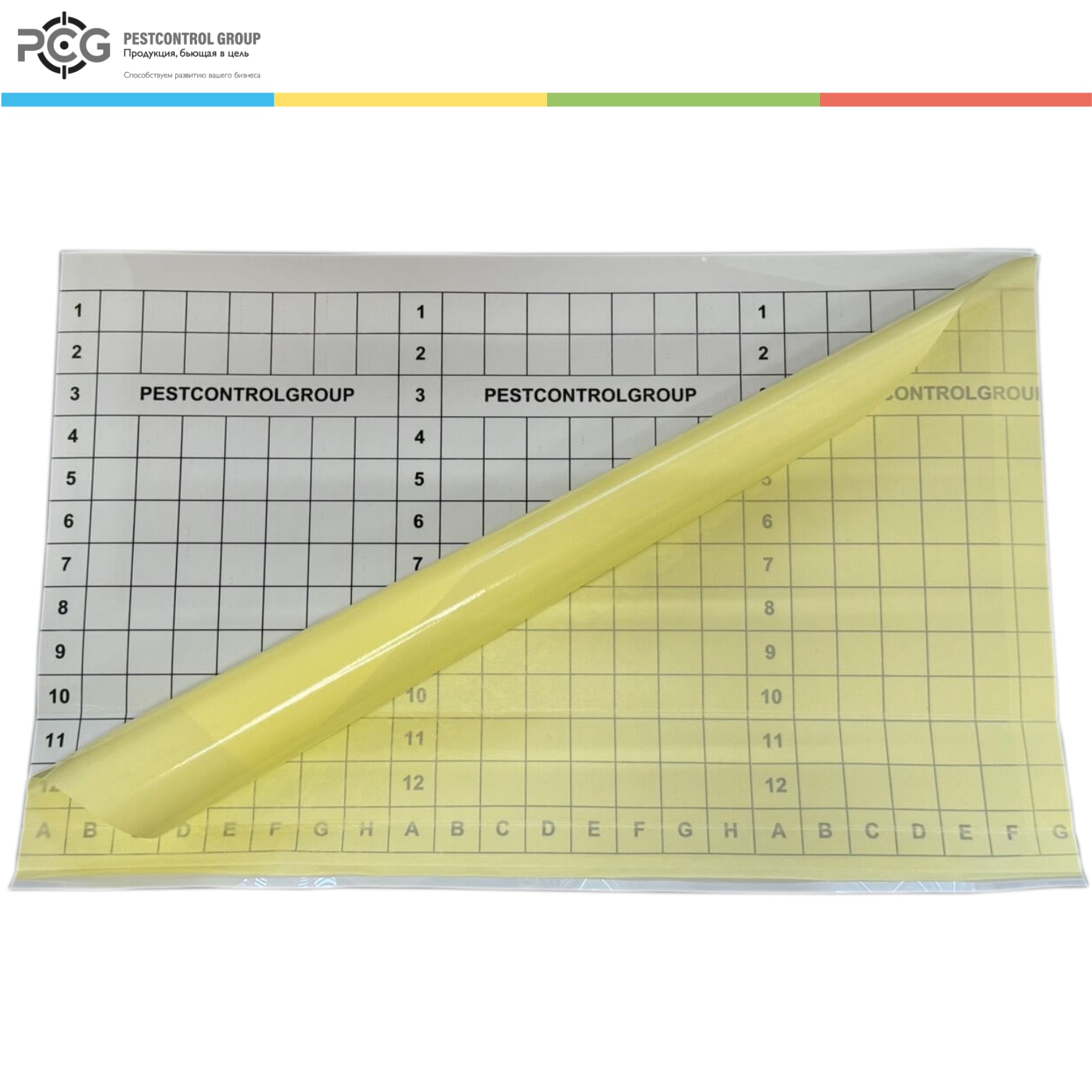 Универсальная клеевая пластина «PCG-200» для промышленных уф-ловушек с разметкой (Россия)