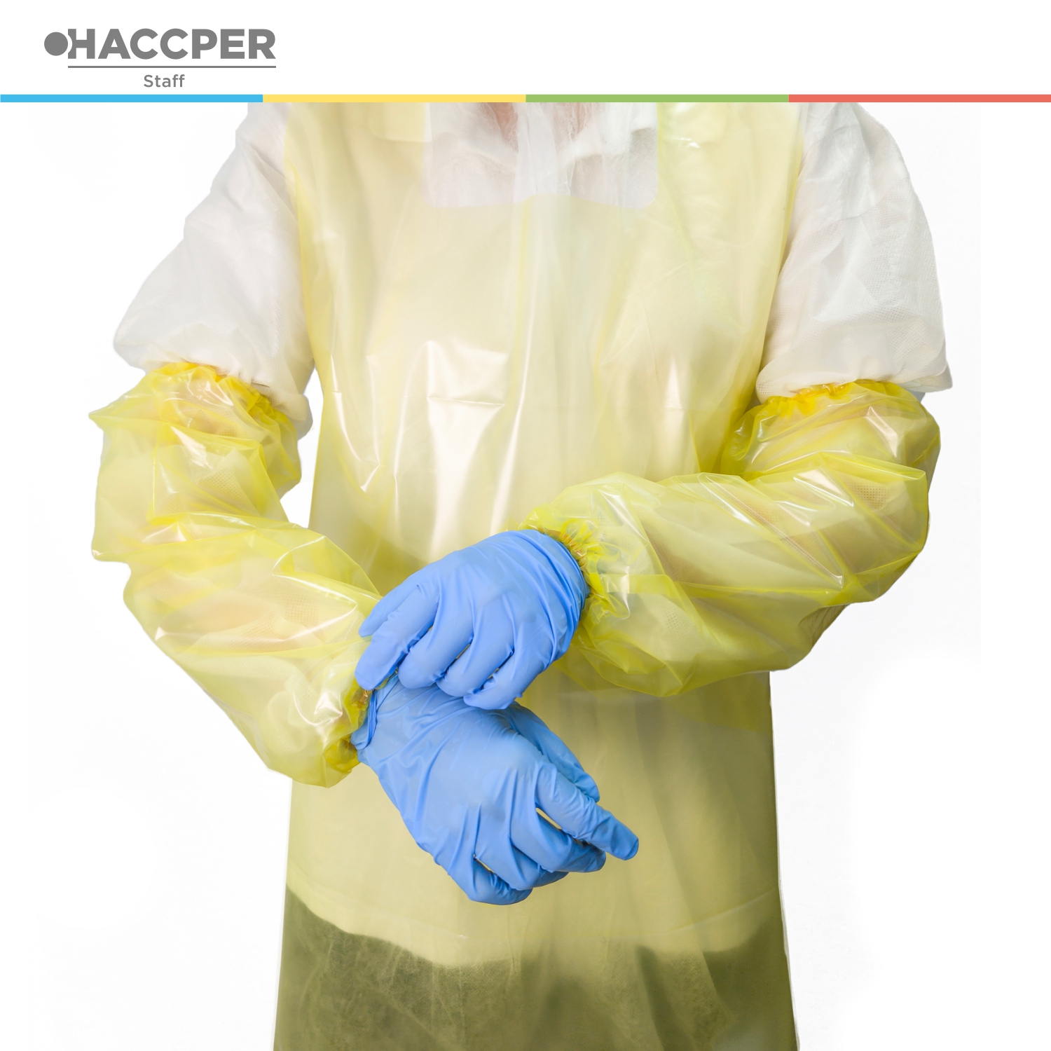 Нарукавник HACCPER Evatex 460х220 мм, 100 мкм, желтый, 1 пара/упак