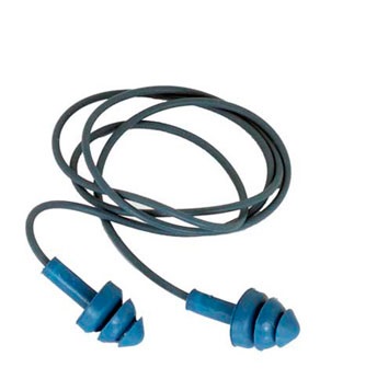 Беруши Detectamet со шнурком многоразовые 3 фланца, синие DTM 0201