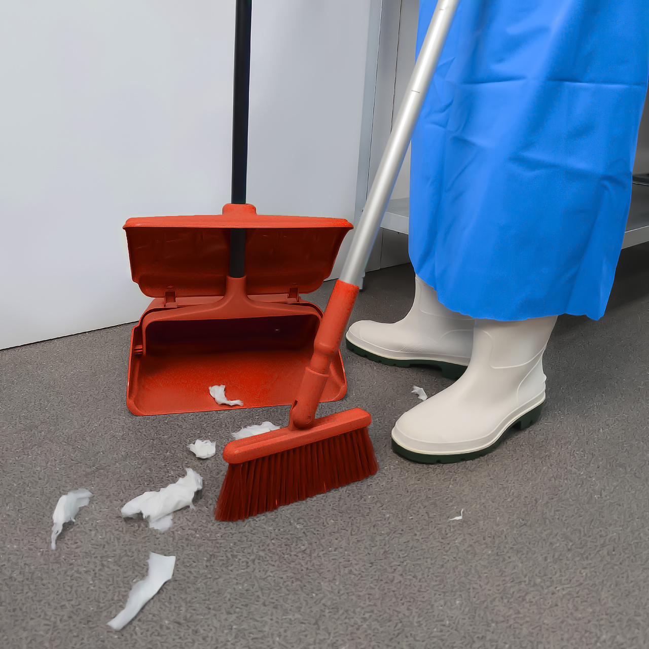 Щетка HACCPER Gamma мягкая, для подметания 200 мм, красная