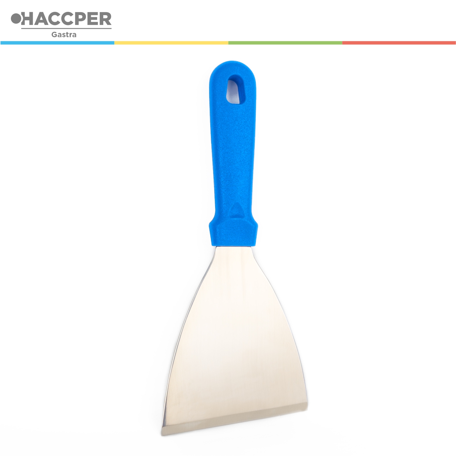 Скребок HACCPER Gastra, нержавеющая сталь (толщина 1,5 мм), 100 мм, синий