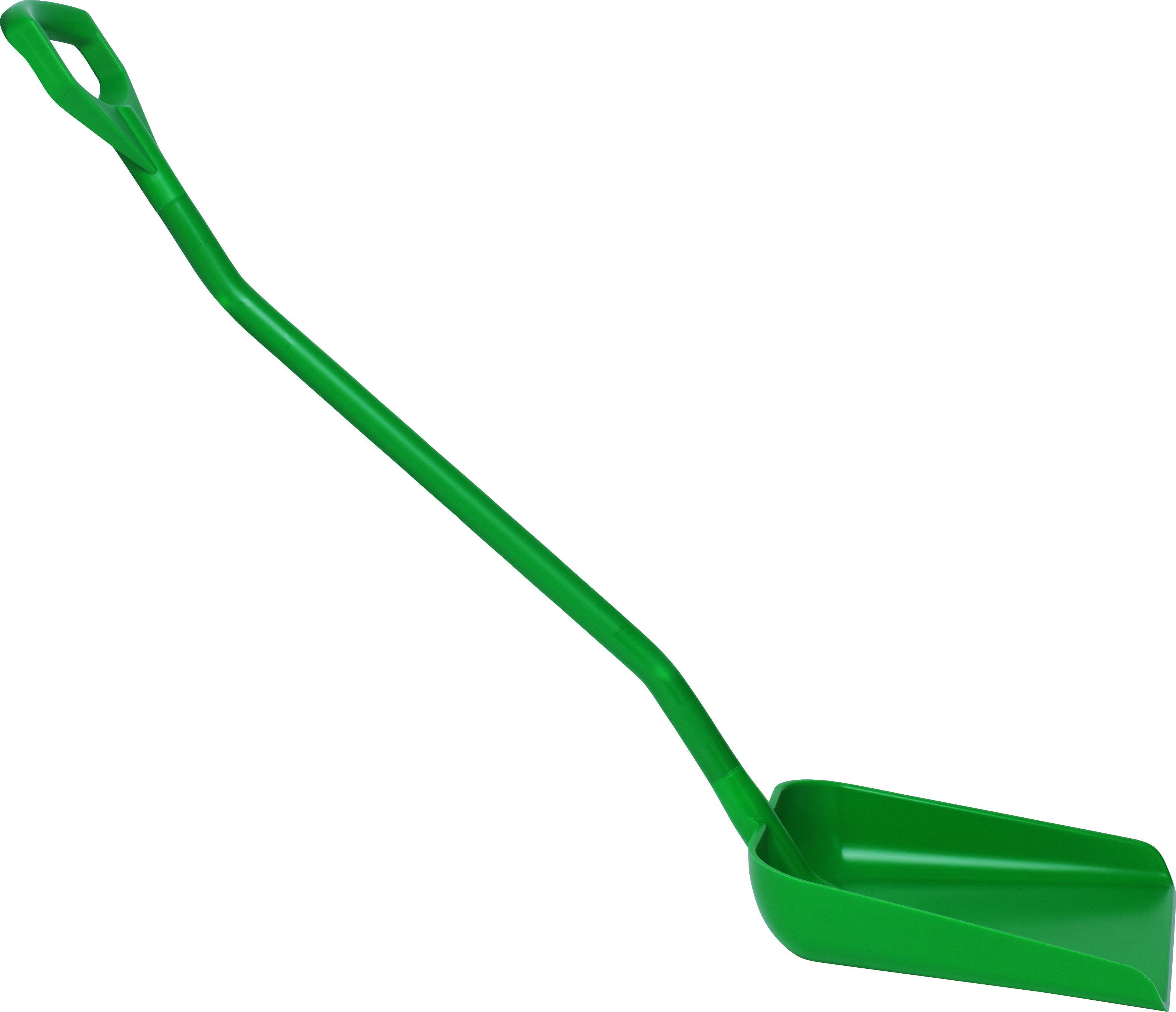 Лопата Vikan эргономичная с длинной рукояткой большая, 1310 мм, зеленая