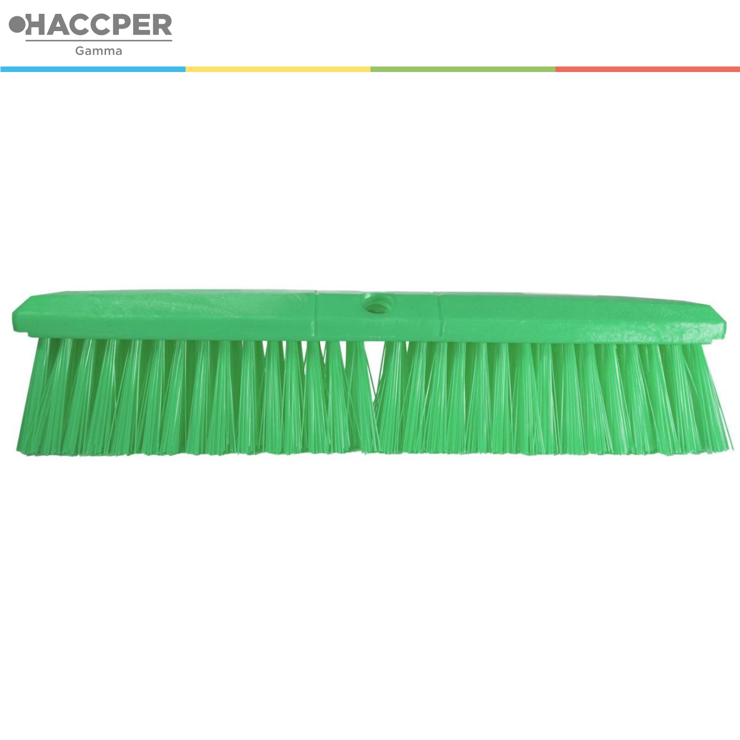 Щетка HACCPER для подметания, средней жесткости, 455 мм, зеленая