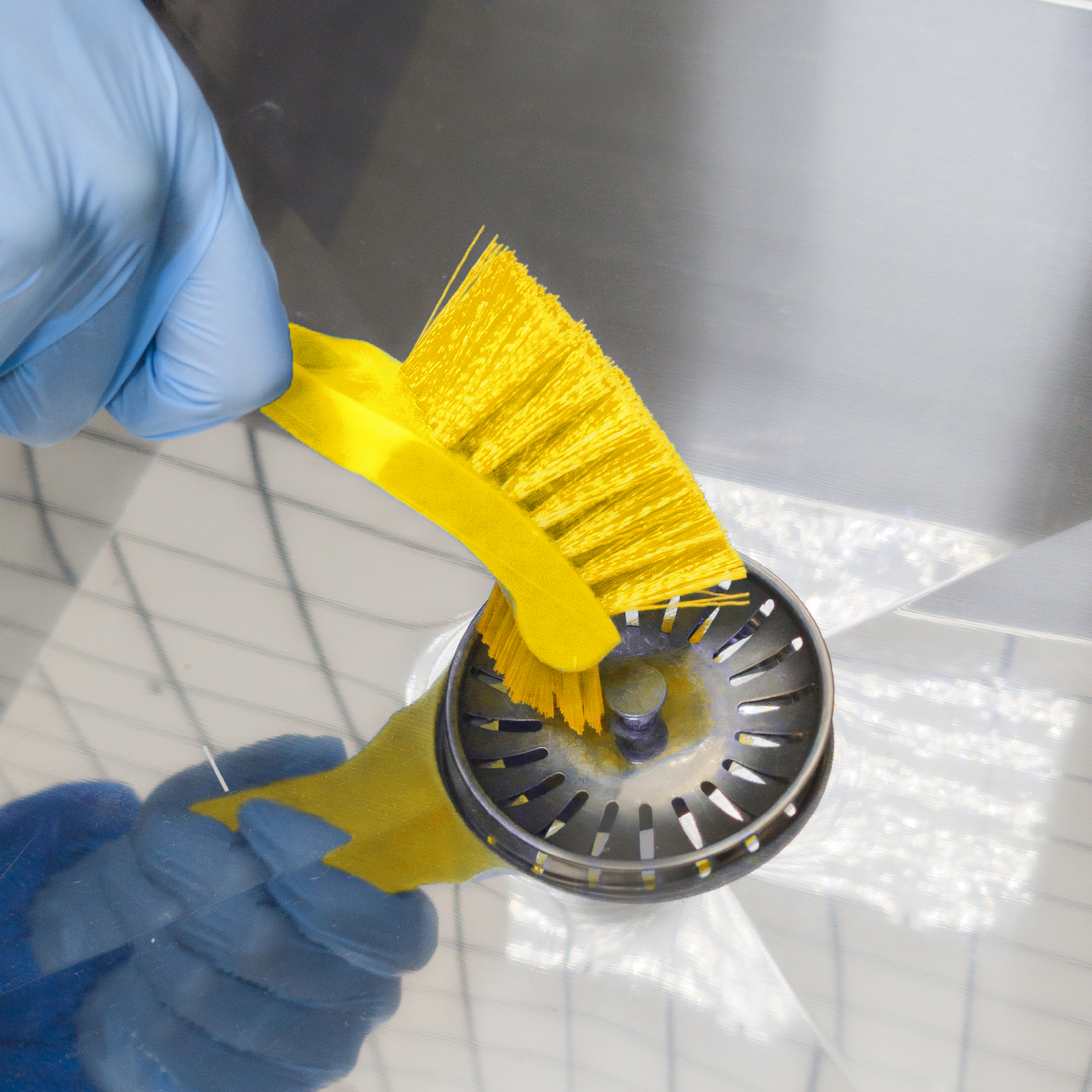 Щетка CONTROL POINT для мытья рабочих поверхностей 185 мм, жёлтая 