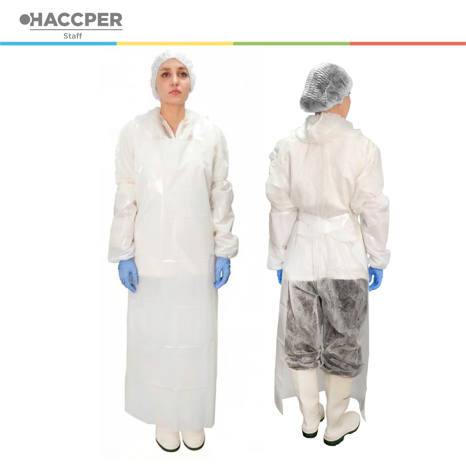 Фартук HACCPER Evatex 1500х830 мм, 100 мкм, белый