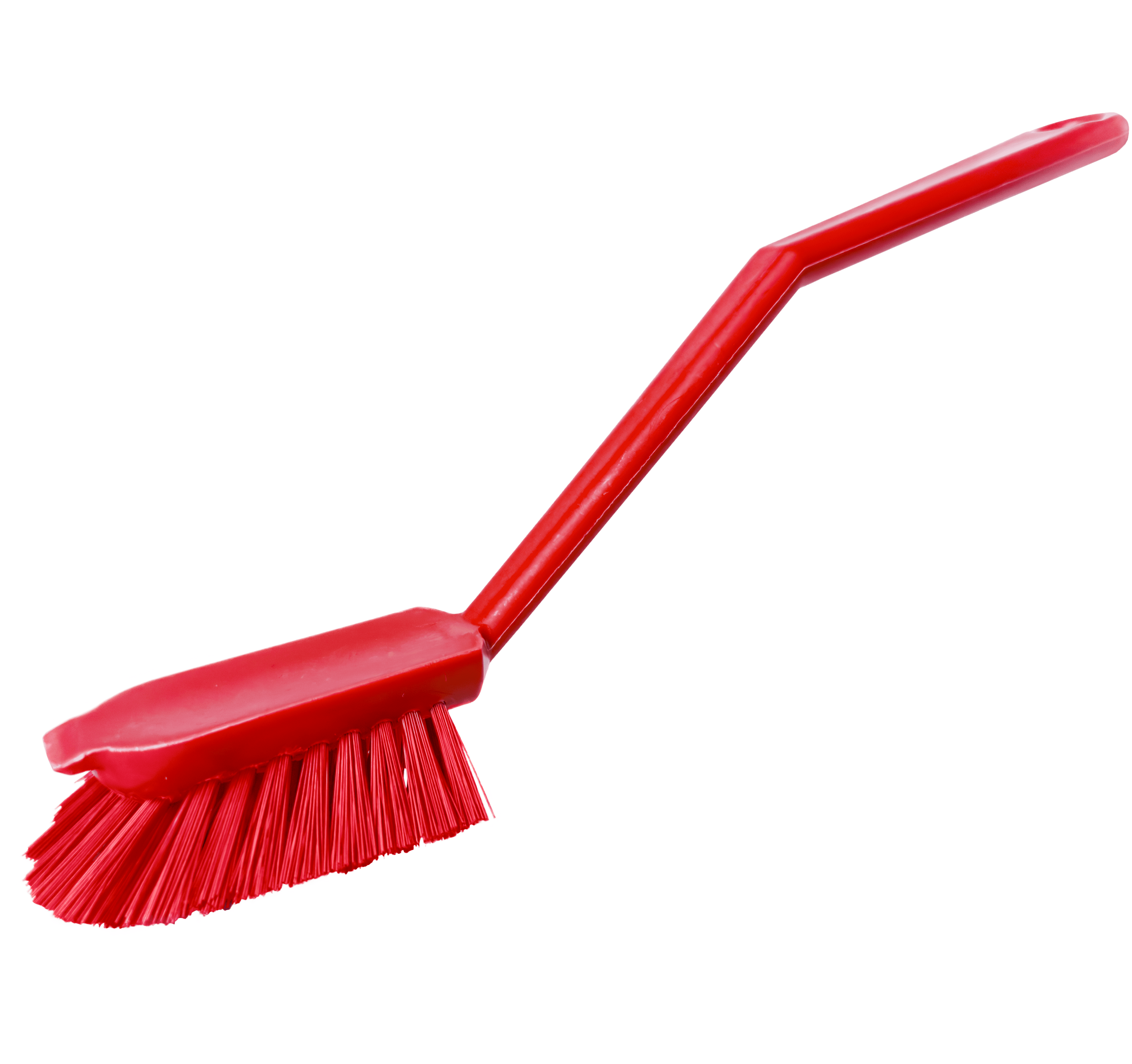 Щетка HACCPER с короткой ручкой для мытья посуды, красная