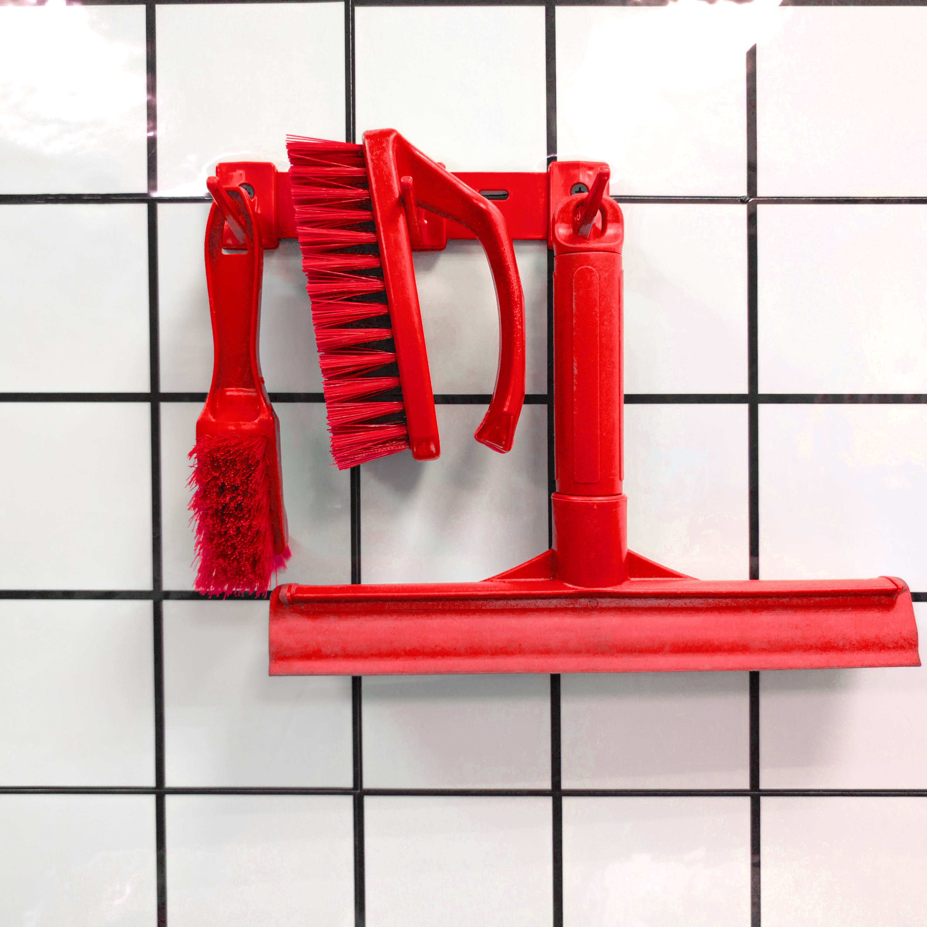 Органайзер настенный HACCPER для 3-х предметов, красный