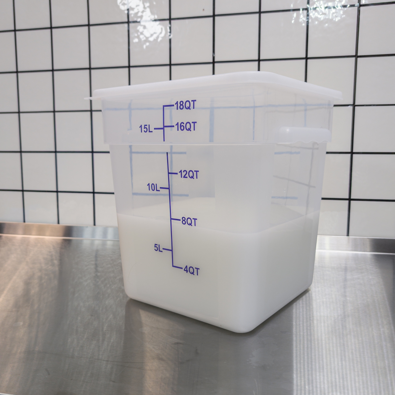 Пищевой контейнер HACCPER Gastra квадратный, с крышкой, 18 л