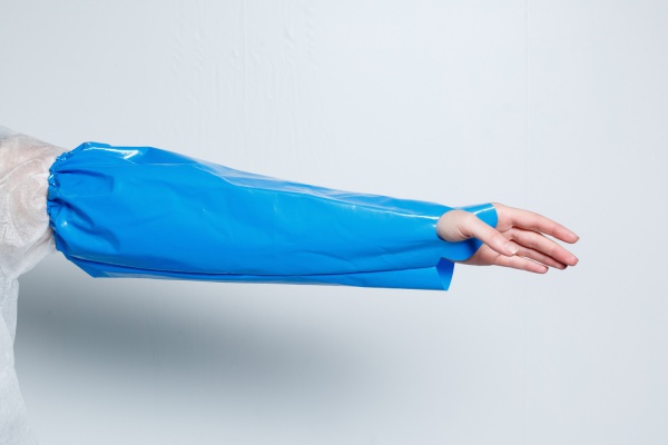 Нарукавник HACCPER Uretex Safegrip 460х220 мм, 150 мкм, синий