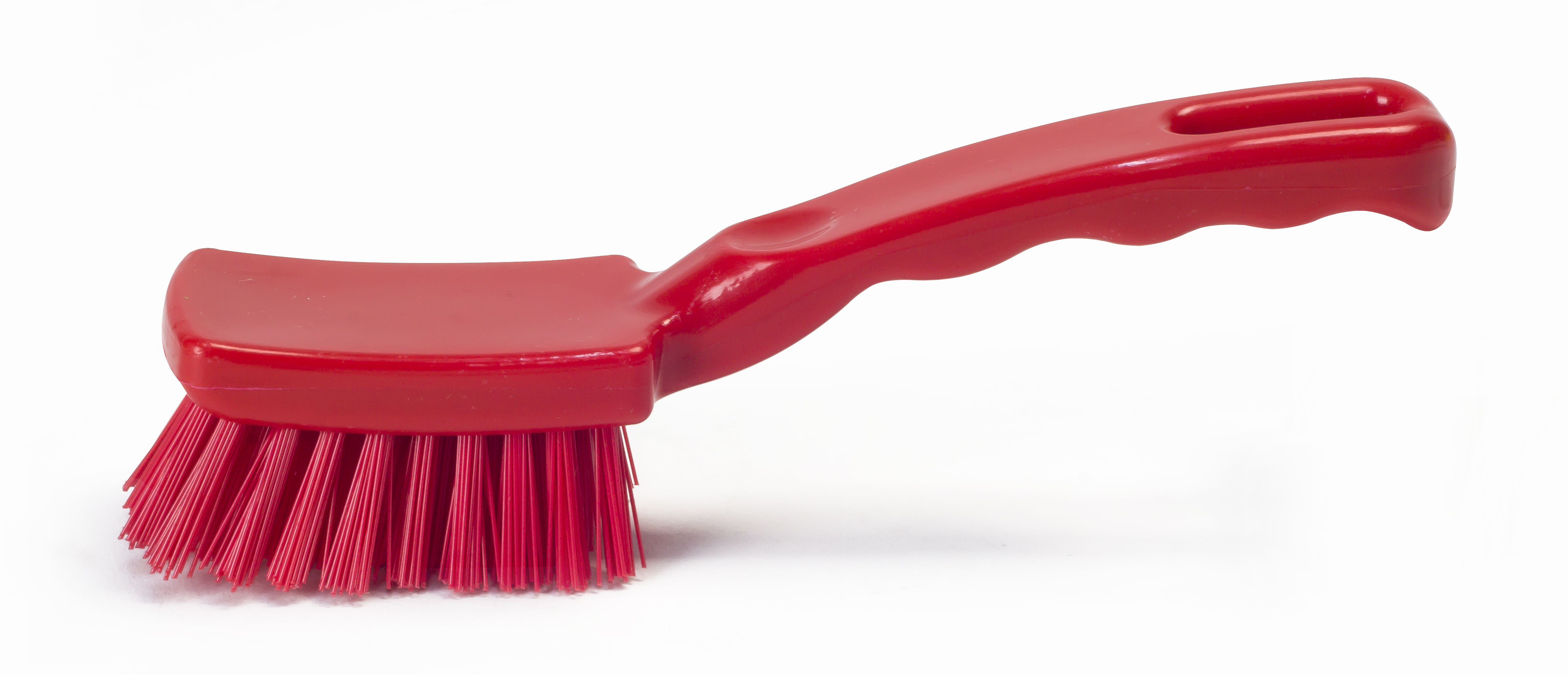 Щетка HACCPER с короткой ручкой для мытья посуды, жесткая, 177 мм, красная