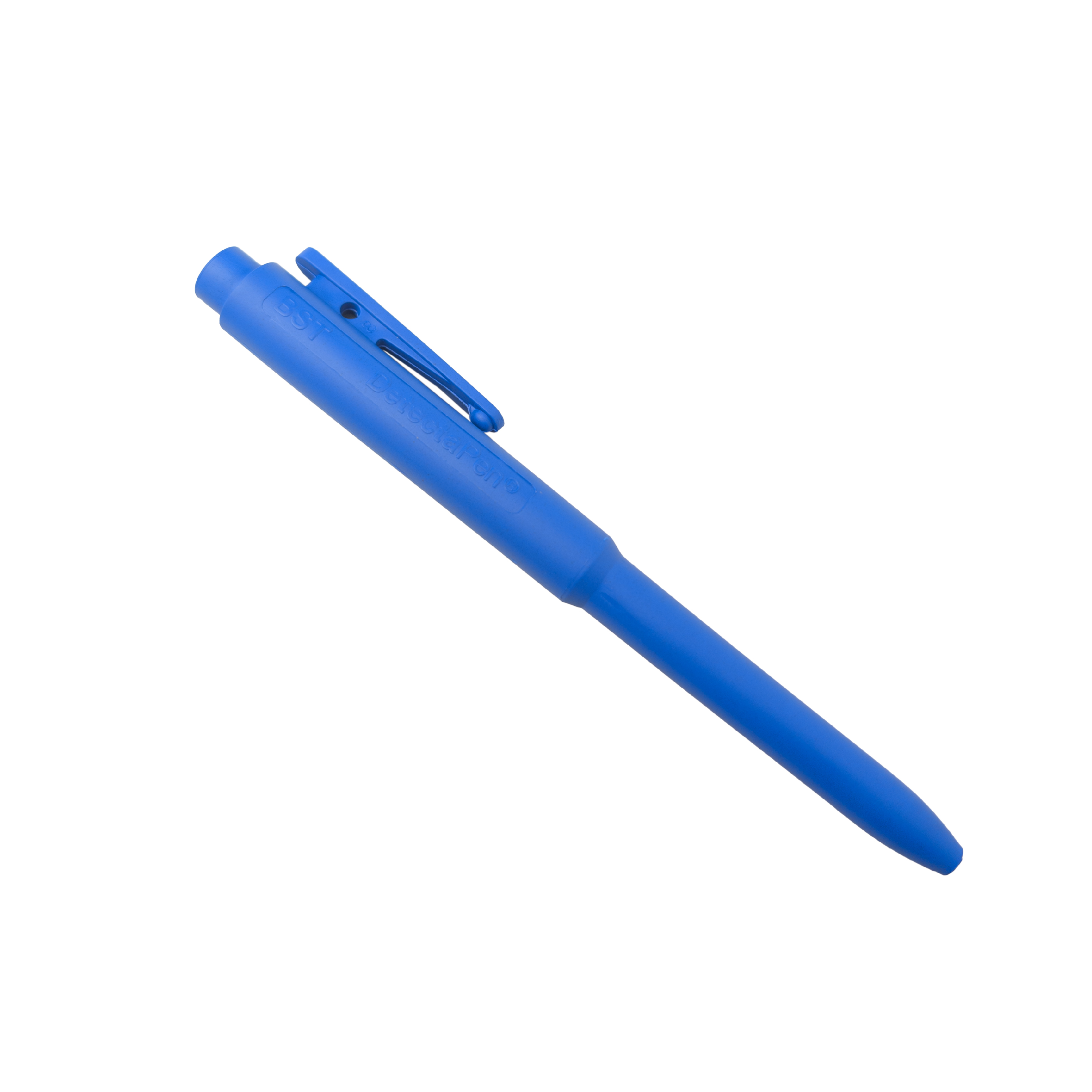 Ручка металлодетектируемая J800 BST со сменным стержнем, с зажимом, синяя, синие чернила