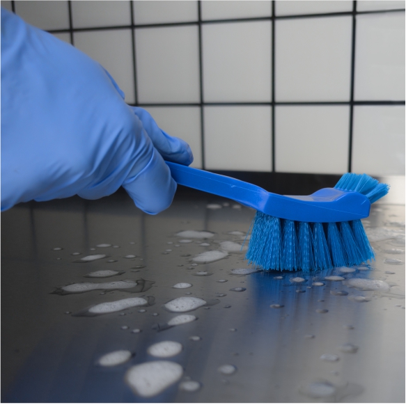 Щетка CONTROL POINT для мытья рабочих поверхностей 185 мм, синяя