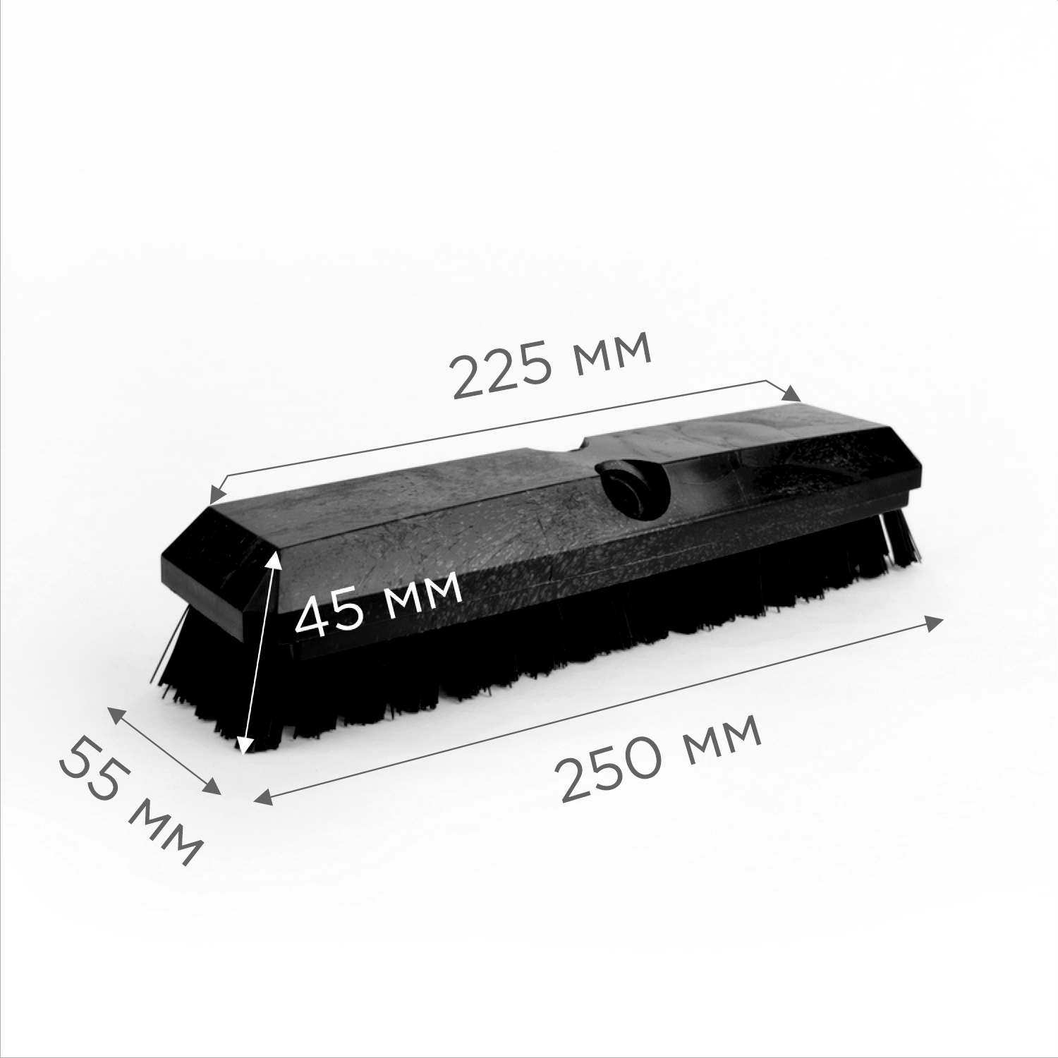 Щетка HACCPER для оттирки, жесткая, 254 мм, черная