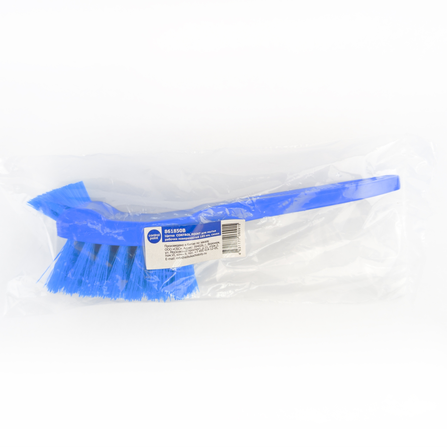 Щетка CONTROL POINT для мытья рабочих поверхностей 185 мм, синяя