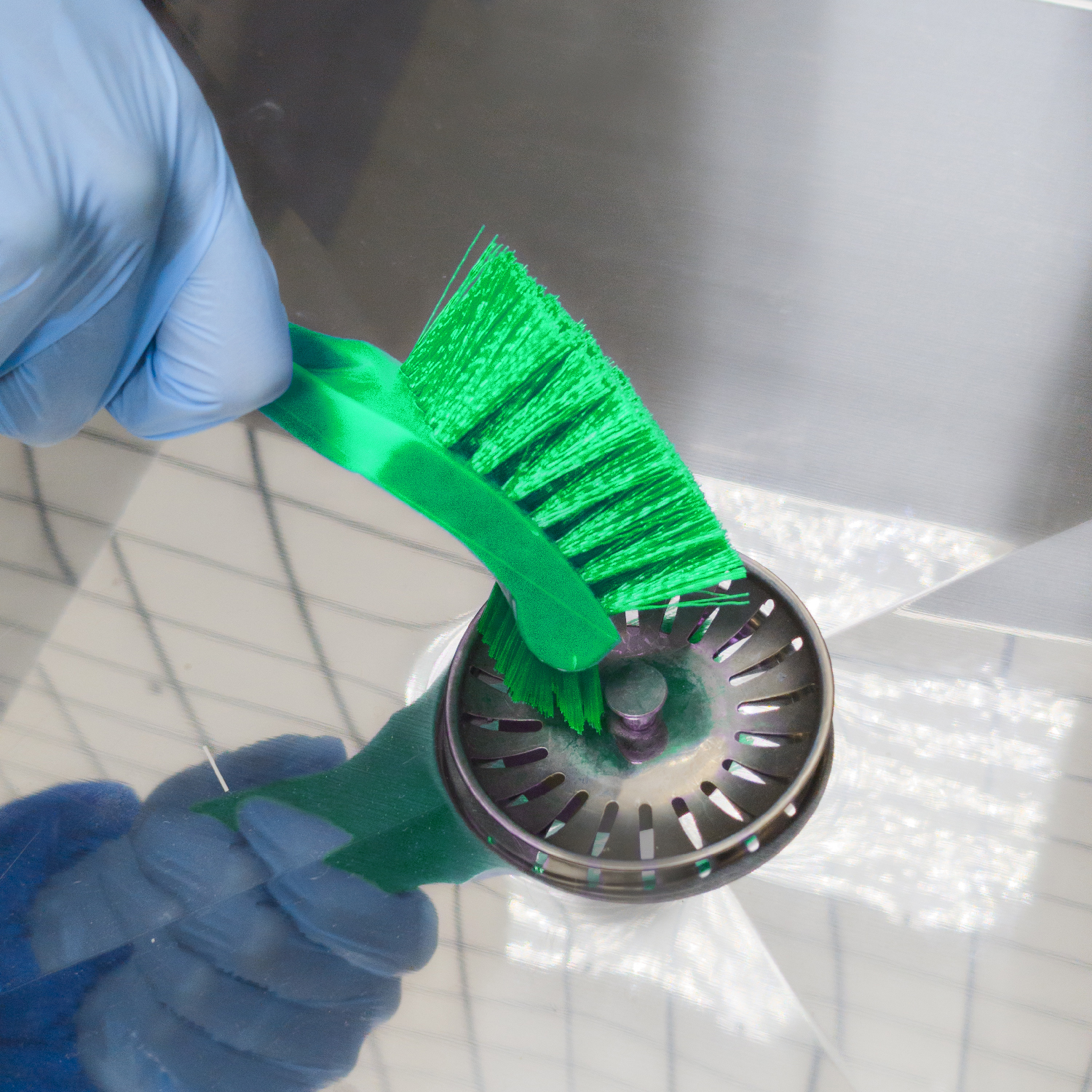 Щетка CONTROL POINT для мытья рабочих поверхностей 185 мм, зеленая