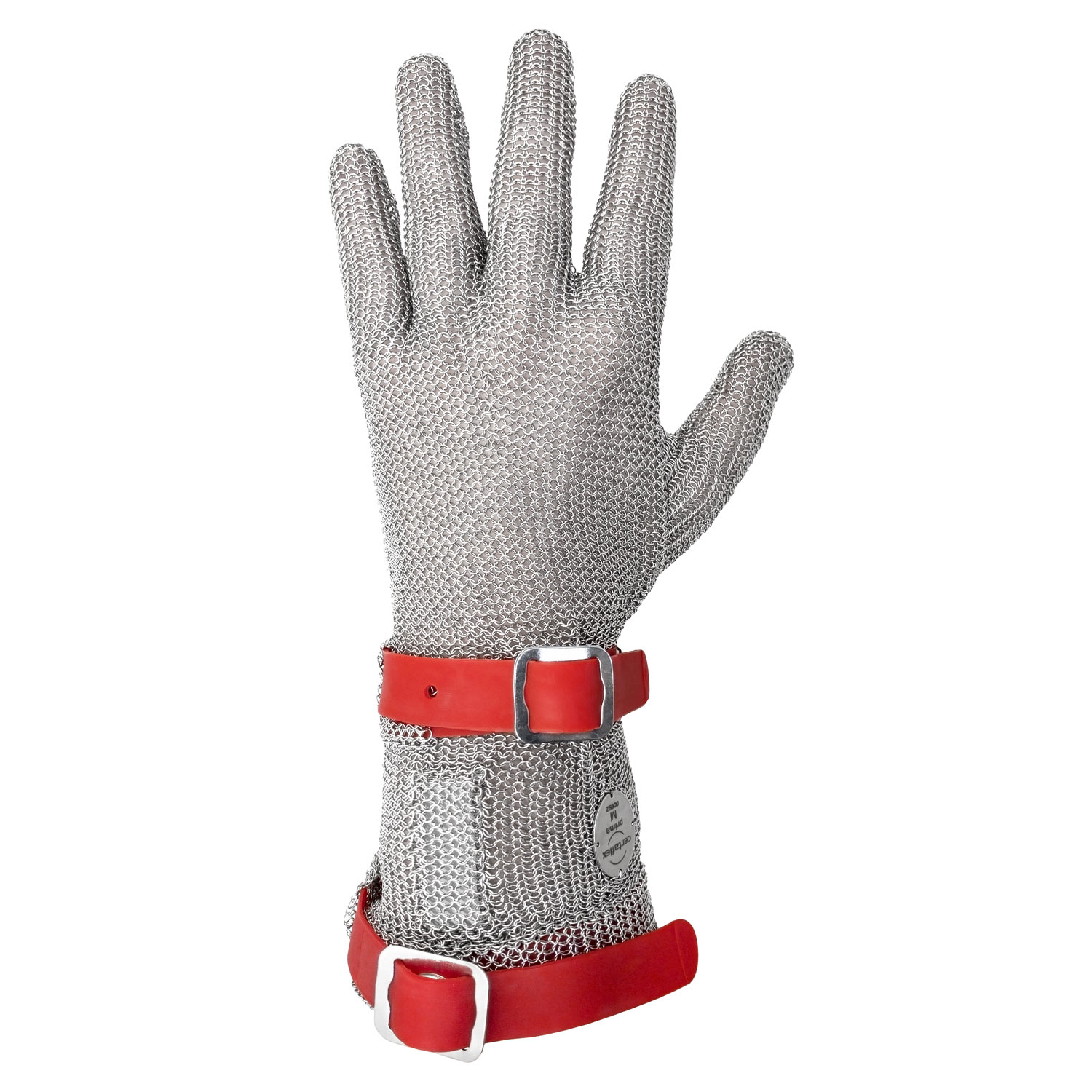 Кольчужная перчатка Certaflex Prima отворот 80мм с пластиковым ремешком (размер L)