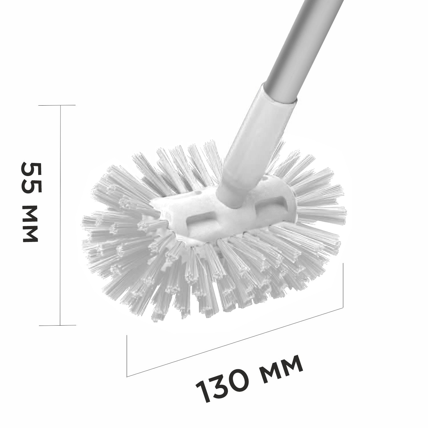 Щетка-ерш HACCPER для мытья емкостей, жесткая, белая