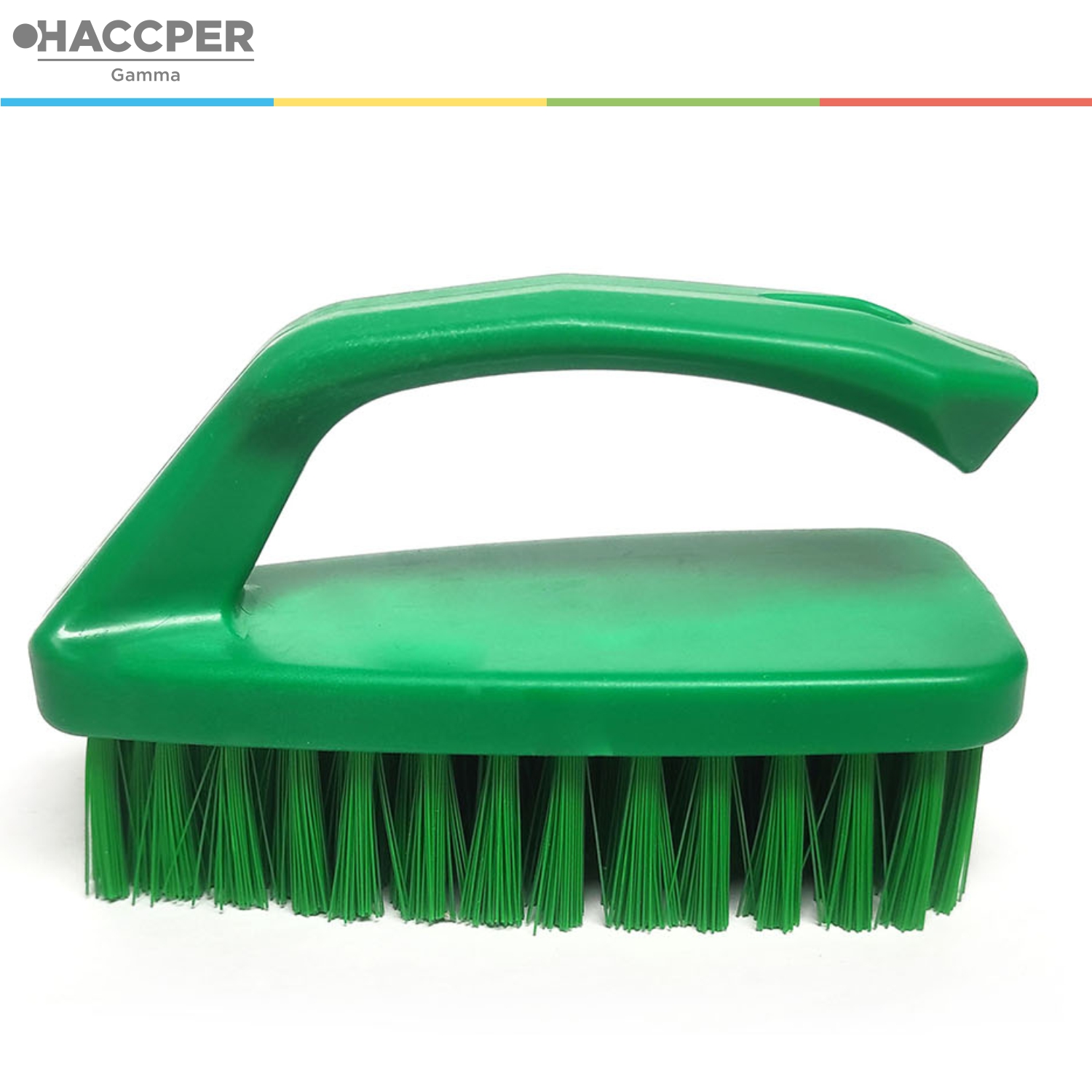 Щетка-утюжок HACCPER для мытья и оттирки, зеленая