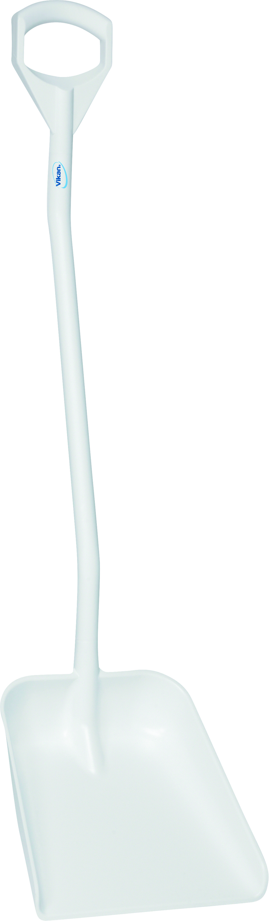 Лопата Vikan эргономичная с длинной рукояткой большая, 1310 мм, белая