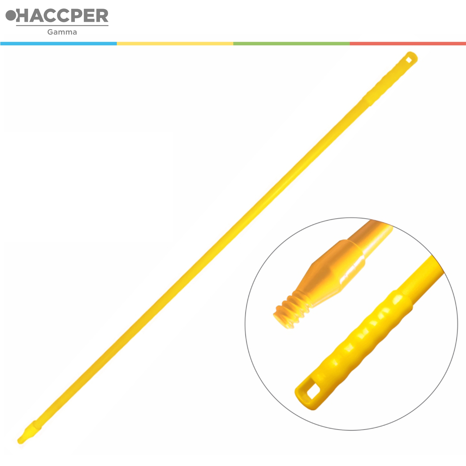 Рукоятка HACCPER стекловолокно, 1500 мм, желтая