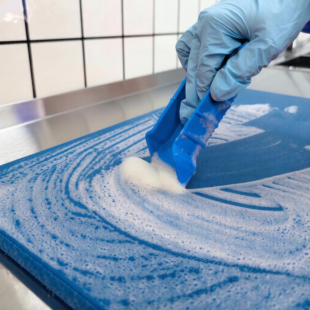 Щетка Squid Brush (Сквид Браш) HACCPER для досок и раб. поверхностей 160 мм, синяя
