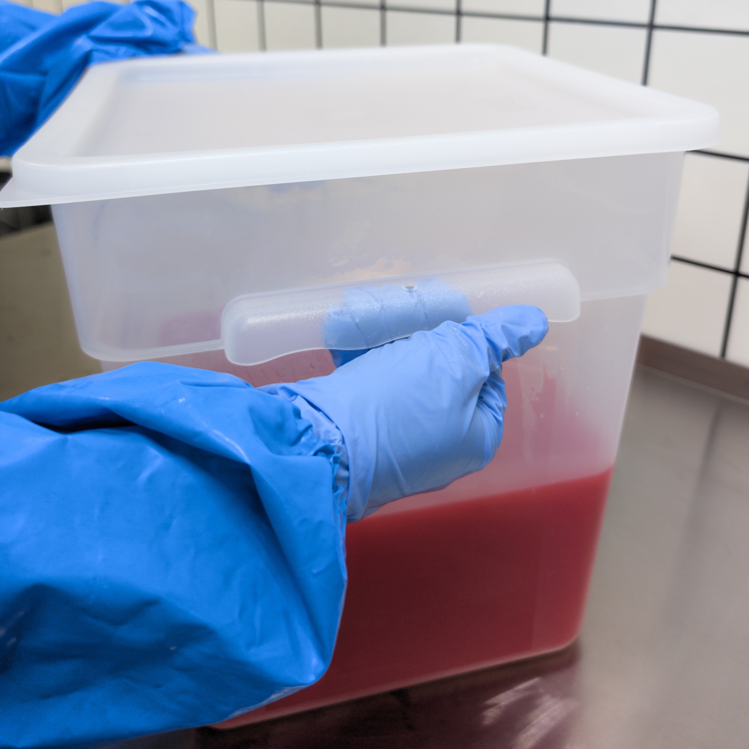 Пищевой контейнер HACCPER Gastra квадратный, с крышкой, 18 л