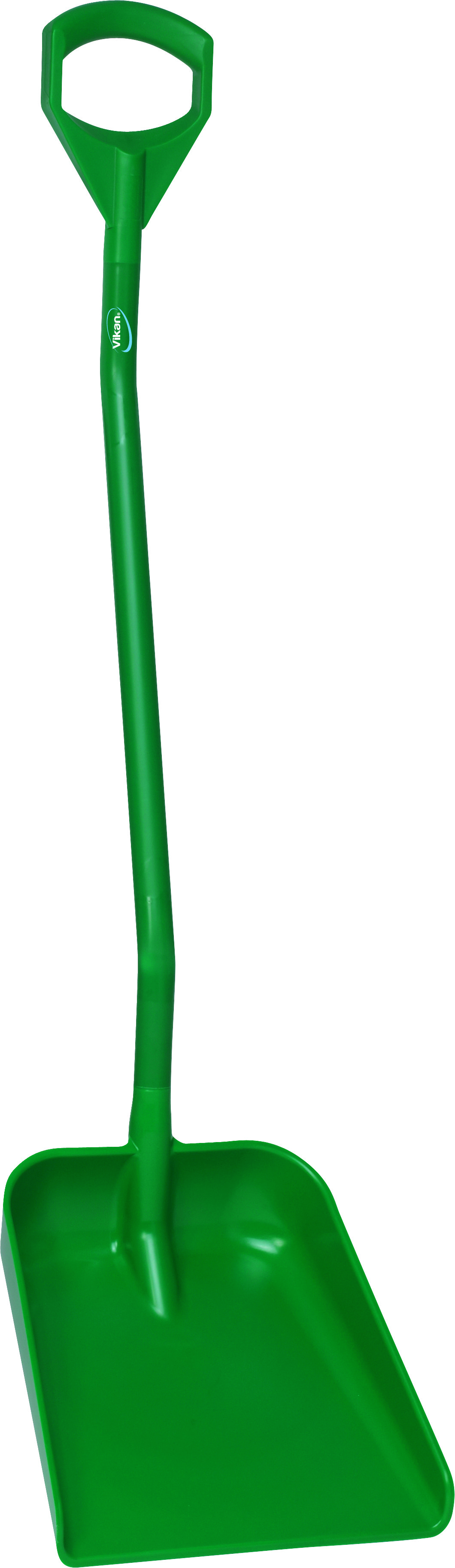 Лопата Vikan эргономичная с длинной рукояткой большая, 1310 мм, зеленая