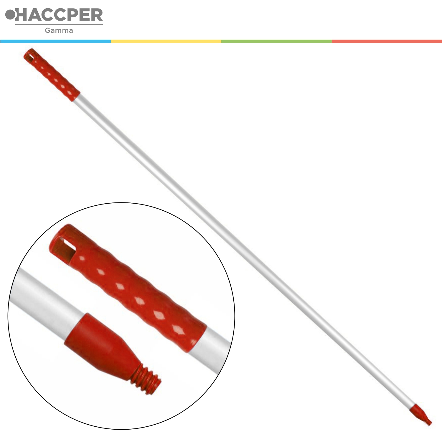Рукоятка HACCPER алюминиевая, 1500 мм, красный