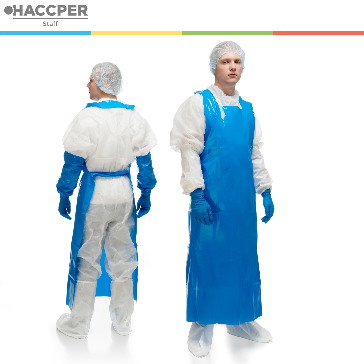 Фартук HACCPER Uretex 1500х830 мм, 150 мкм, синий 