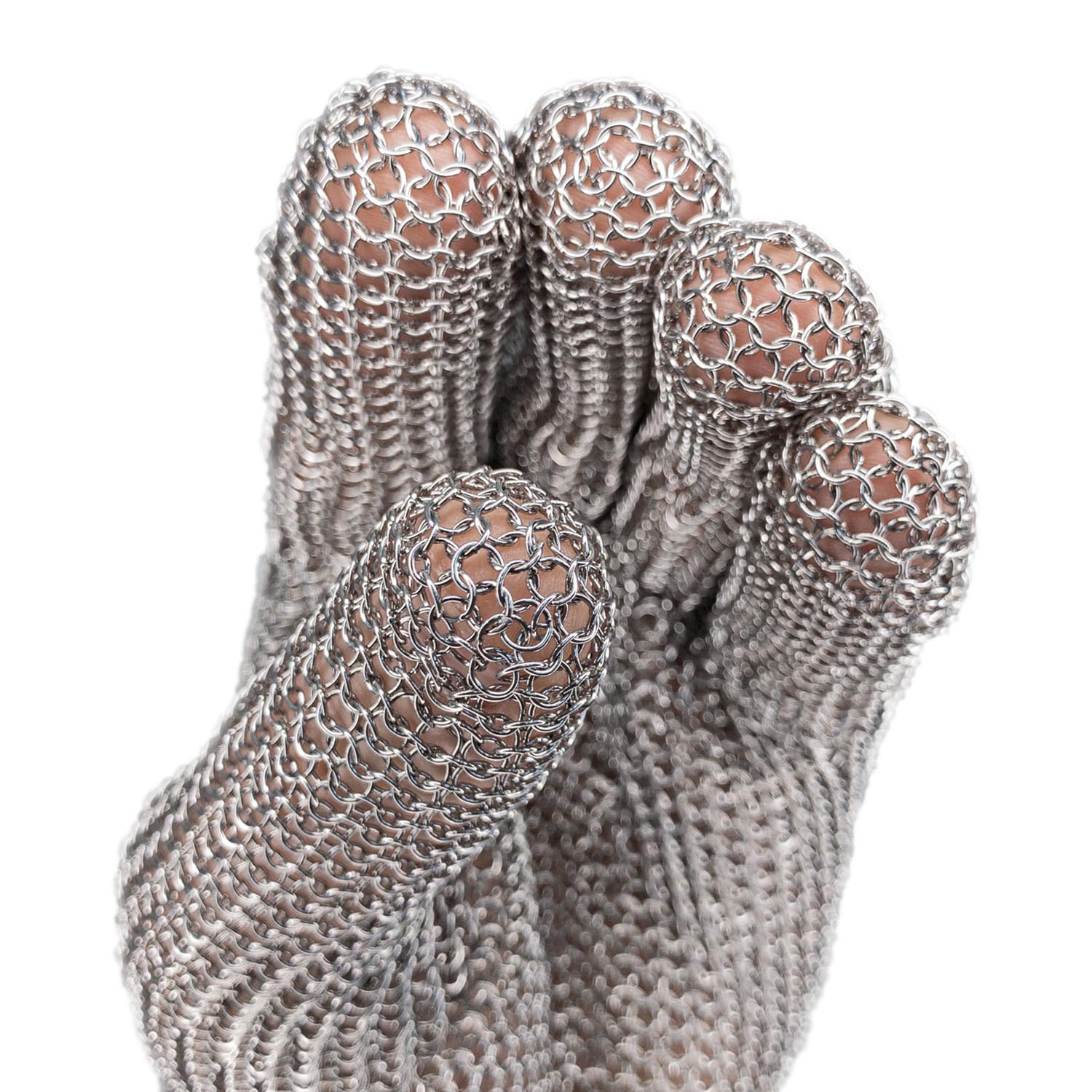Кольчужная перчатка Certaflex Prima отворот 80мм с пластиковым ремешком (размер L)