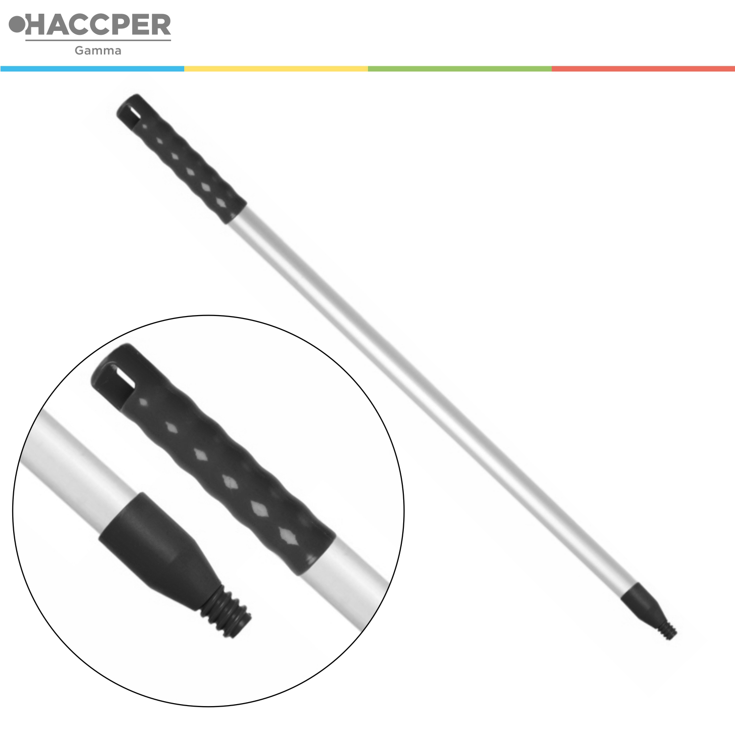 Рукоятка алюминиевая HACCPER Control Point, 750 мм, черный