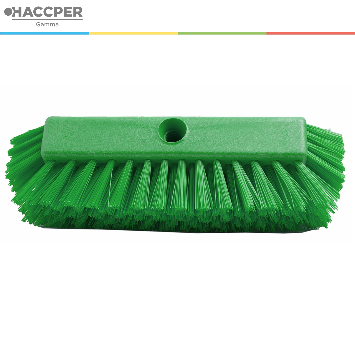 Щетка HACCPER разноуровневая, жесткая, 252 мм, зеленая